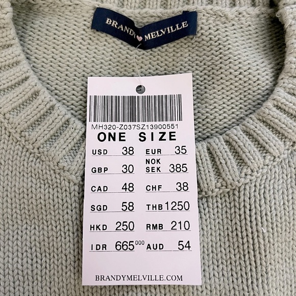 COPY - brandy melville brianna thin stripe sweater - Picture 3 of 3